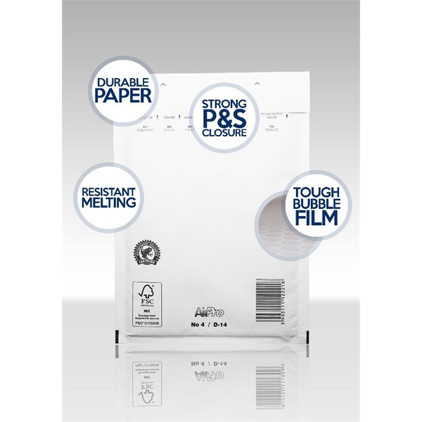 170x225mm fehér légpárnás tasak 13/C 170x225mm fehér légpárnás tasak 13/C