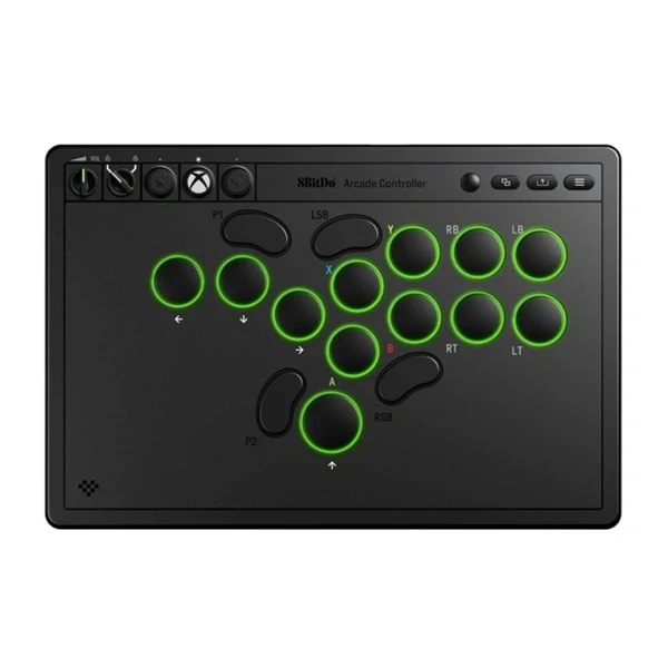 8BitDo Arcade Stick All-Button Xbox Series X|S / Xbox One / PC fekete vezeték nélküli kontroller