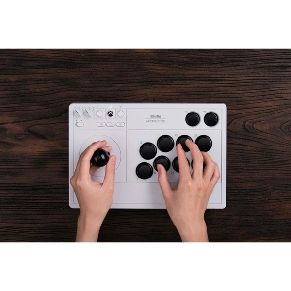 8BitDo Arcade Stick Xbox Series X|S / Xbox One / PC fehér vezeték nélküli kontroller