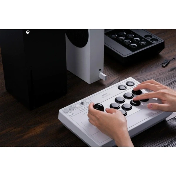 8BitDo Arcade Stick Xbox Series X|S / Xbox One / PC fehér vezeték nélküli kontroller