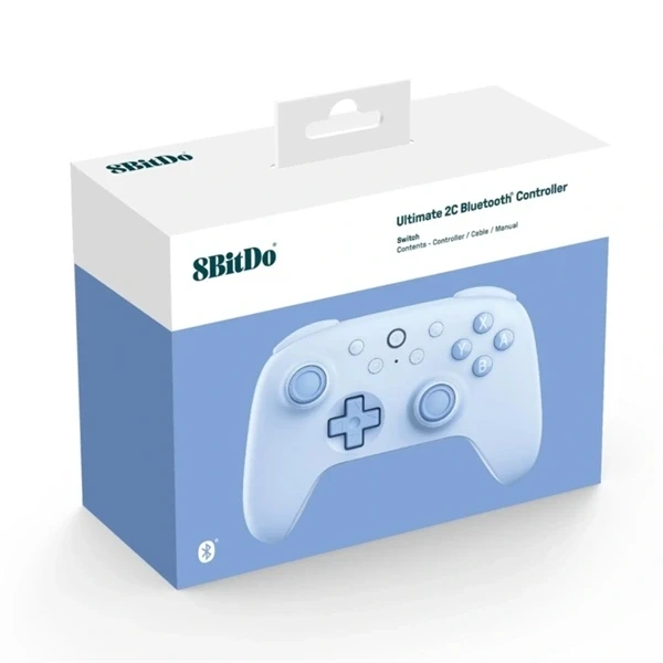 8BitDo Ultimate 2C Nintendo Switch / Switch 2 Hall-Effect kék vezeték nélküli kontroller