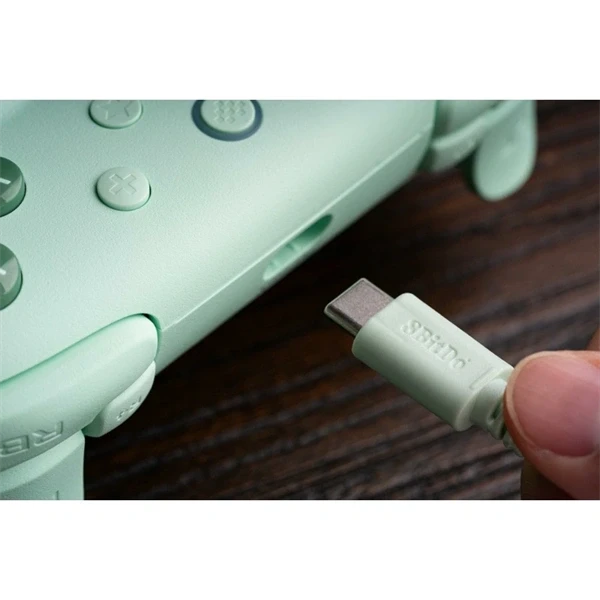 8BitDo Ultimate 2C Wired, PC (Windows), Mobil (Android), 1000Hz, Hall-Effect, green vezetékes kontroller