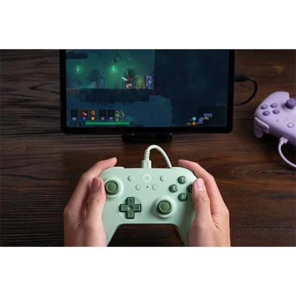 8BitDo Ultimate 2C Wired, PC (Windows), Mobil (Android), 1000Hz, Hall-Effect, green vezetékes kontroller