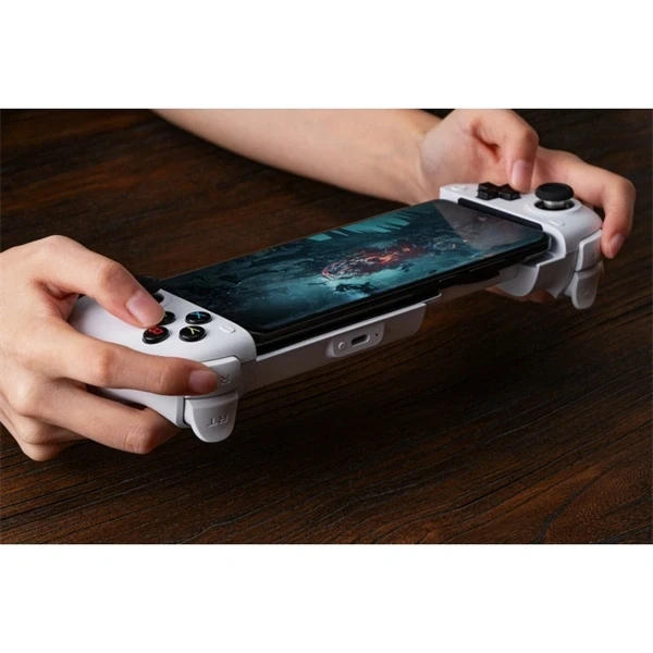 8BitDo Ultimate Mobile, iOS, Android, tvOS, 100-170 mm, Hall Effect, Bluetooth, fehér vezeték nélküli kontroller