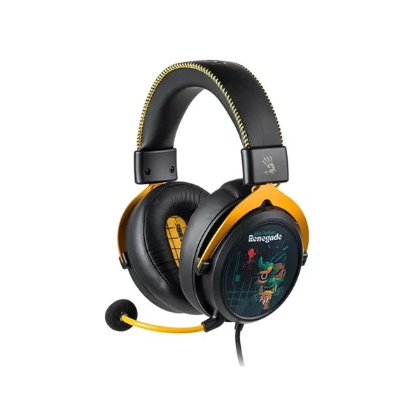A4-Tech Bloody M595 Renegade Midnight USB fekete-sárga gamer headset