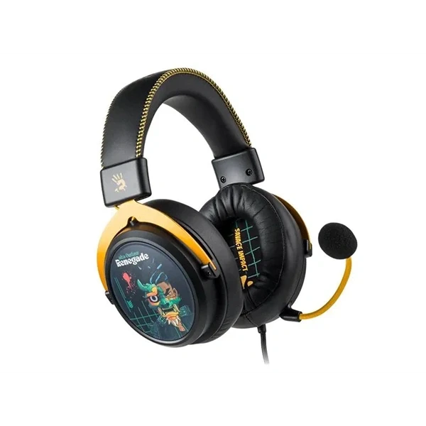 A4-Tech Bloody M595 Renegade Midnight USB fekete-sárga gamer headset