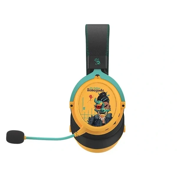 A4-Tech Bloody MR595 Renegade Sunset vezeték nélküli fekete-sárga gamer headset