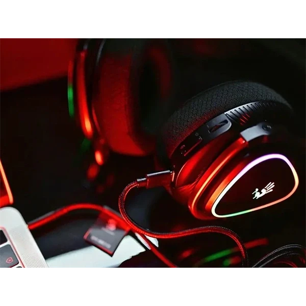 A4-Tech Bloody MR710 Multi-platform vezeték nélküli RGB fekete gamer headset