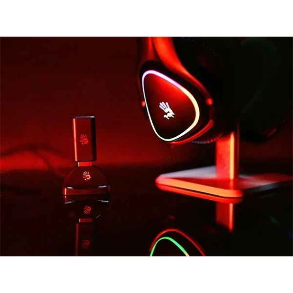 A4-Tech Bloody MR710 Multi-platform vezeték nélküli RGB fekete gamer headset