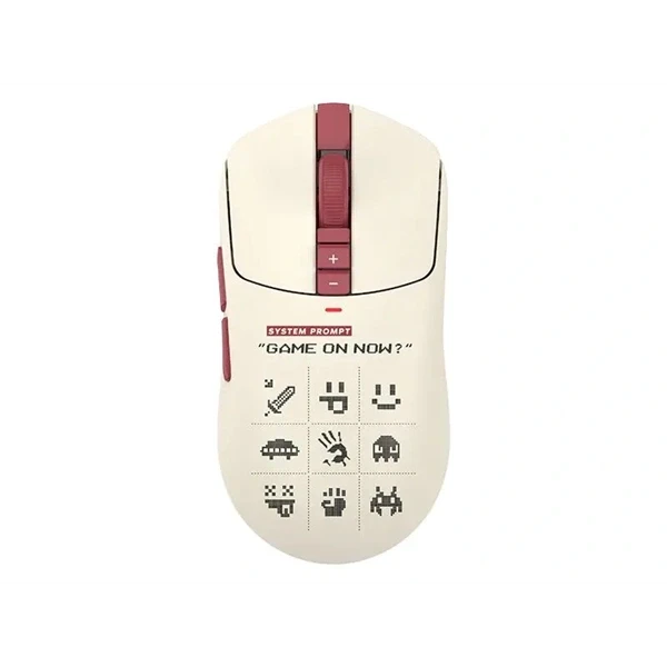 A4-Tech Bloody R72 Ultra Duo Pixels Red vezeték nélküli fehér gamer egér