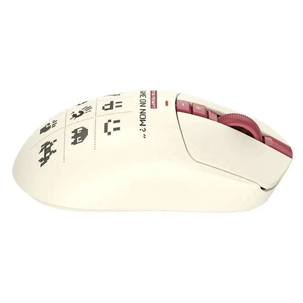 A4-Tech Bloody R72 Ultra Duo Pixels Red vezeték nélküli fehér gamer egér