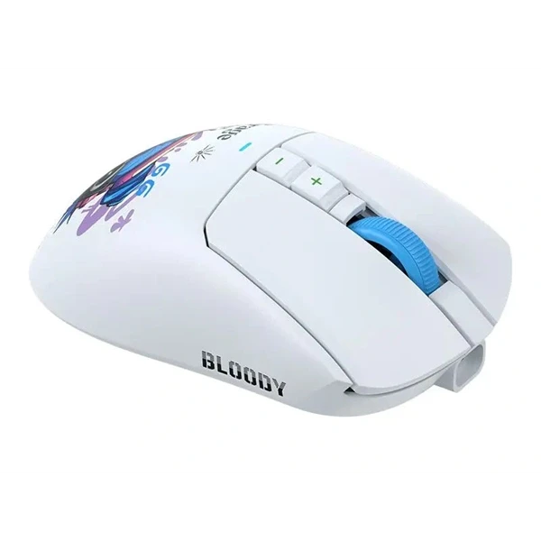 A4-Tech Bloody R73 Ultra Duo Nyx Mirage vezeték nélküli fehér gamer egér