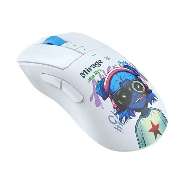 A4-Tech Bloody R73 Ultra Duo Nyx Mirage vezeték nélküli fehér gamer egér