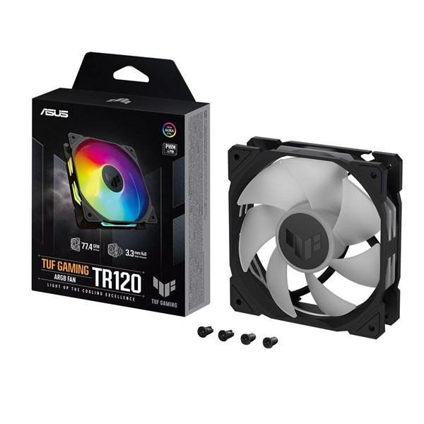 ASUS TUF GAMING TR120 FAN ARGB fekete ventilátor