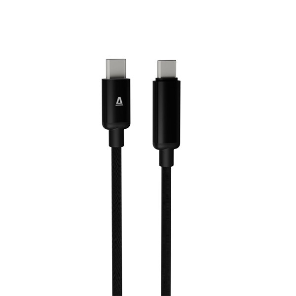 AVAX CB653 PULSEY 0,5m 60W USB-C szürke fonott gyorstöltő LED kábel