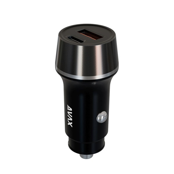 AVAX CC304B CARLY 38W USB-C (PD3.0)+USB-A (QC) autós töltő