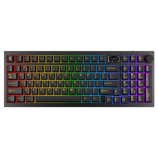 AVAX GM03 PRO 98% HUN Gasket RGB tri-mode mechanikus (Gateron piros switch) billentyűzet