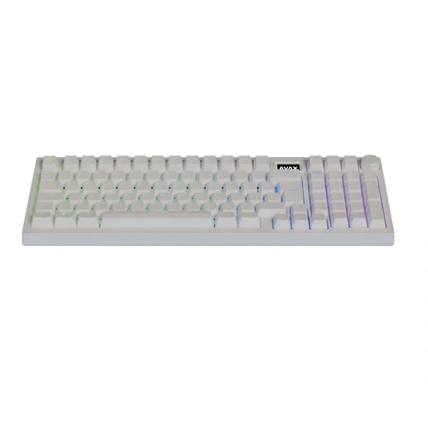 AVAX GM03 PRO 98% HUN tri-mode fehér mechanikus (Gateron yellow switch) billentyűzet