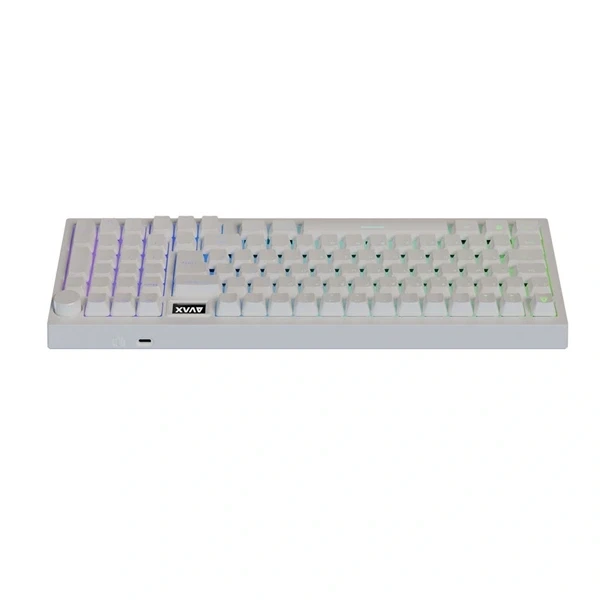 AVAX GM03 PRO 98% HUN tri-mode fehér mechanikus (Gateron yellow switch) billentyűzet