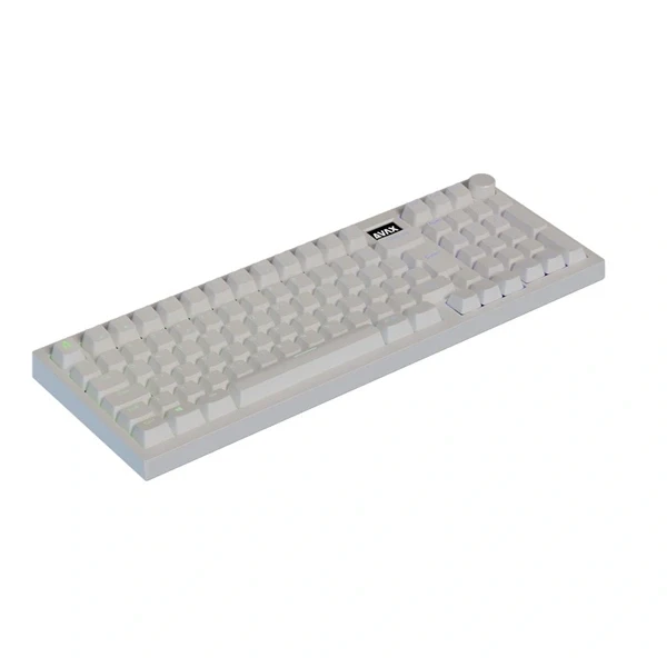 AVAX GM03 PRO 98% HUN tri-mode fehér mechanikus (Gateron yellow switch) billentyűzet