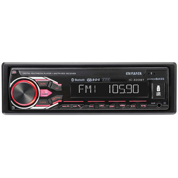 Aiwa IC-300BT Bluetooth/USB/AUX mechanika nélküli autóhifi fejegység Aiwa IC-300BT Bluetooth/USB/AUX mechanika nélküli autóhifi fejegység