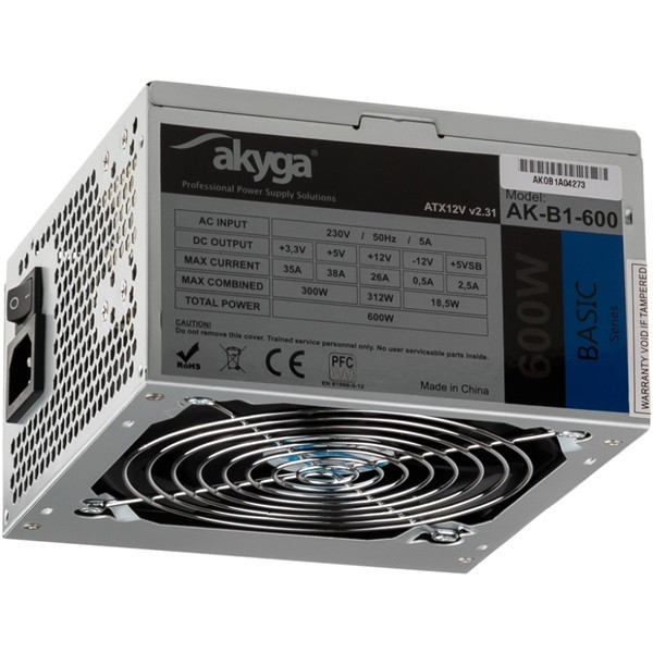 Akyga 600W AK-B1-600 Basic tápegység Akyga 600W AK-B1-600 Basic tápegység
