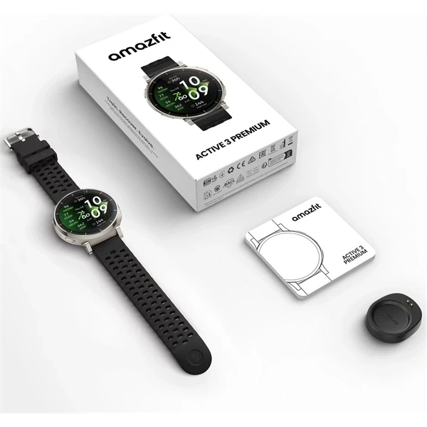 Amazfit Active 3 Premium NFC ezüst okosóra