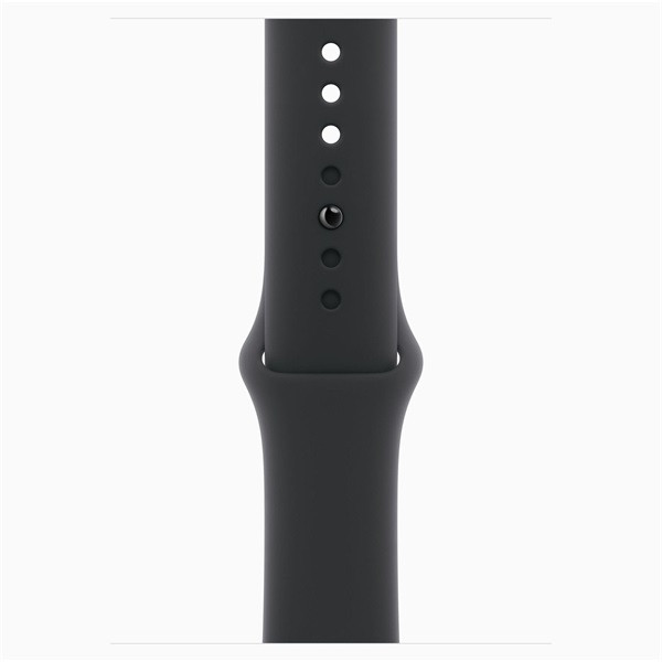 Apple Watch S11 GPS-es (46mm) kozmoszfekete alumínium tok, fekete S/M sportszíjas okosóra