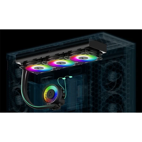 Arctic Liquid Freezer III Pro 420 A-RGB fekete vízhűtéses processzor hűtő