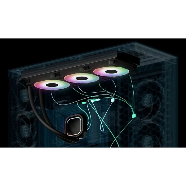 Arctic Liquid Freezer III Pro 420 A-RGB fekete vízhűtéses processzor hűtő