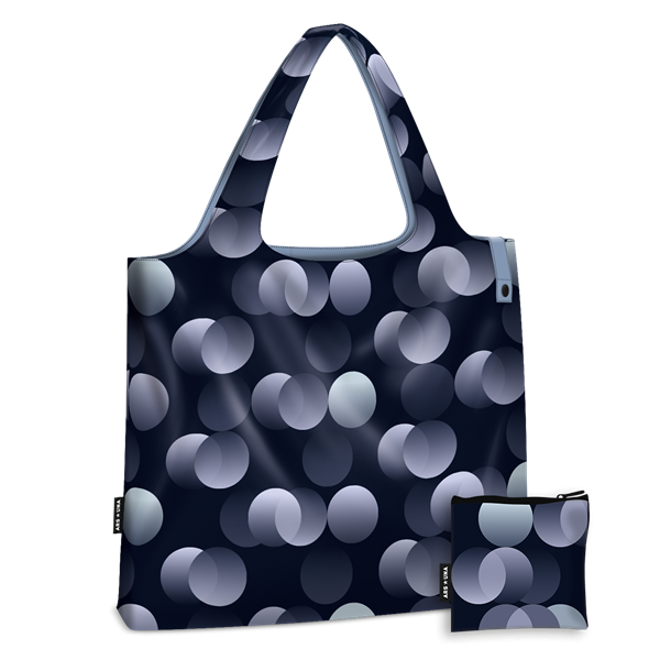 Ars Una Bubbles Dark 5342 22 L bevásárlótáska Ars Una Bubbles Dark 5342 22 L bevásárlótáska