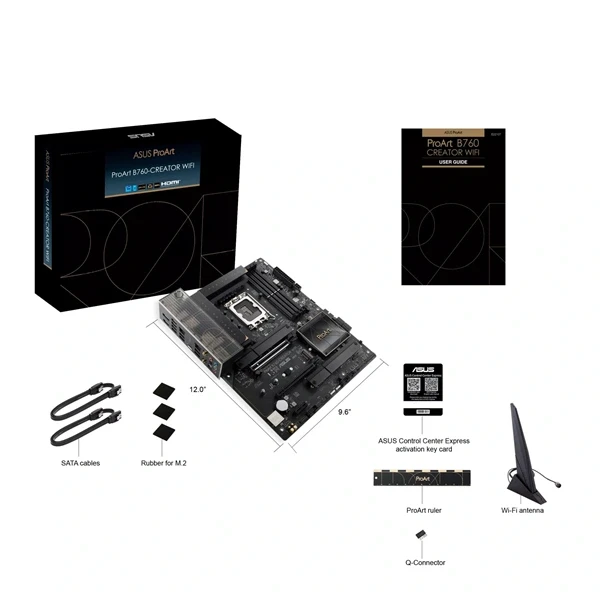 Asus PROART B760-CREATOR WIFI Intel B760 LGA1700 ATX alaplap