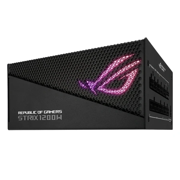 Asus ROG Strix 1200W 80+ Gold Aura Edition ventillátorral moduláris tápegység