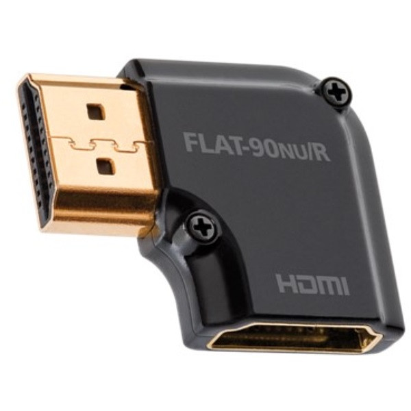 AudioQuest HDM90NUR HDMI Type A aljzat - Type A aljzat aranyozott csatlakozós 90 fokos adapter AudioQuest HDM90NUR HDMI Type A aljzat - Type A aljzat aranyozott csatlakozós 90 fokos adapter