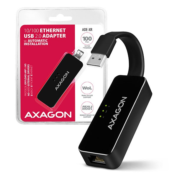Axagon ADE-XR USB 2.0 - Fast Ethernet adapter Axagon ADE-XR USB 2.0 - Fast Ethernet adapter
