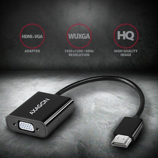 Axagon RVH-VGAN HDMI - VGA + audio out adapter Axagon RVH-VGAN HDMI - VGA + audio out adapter
