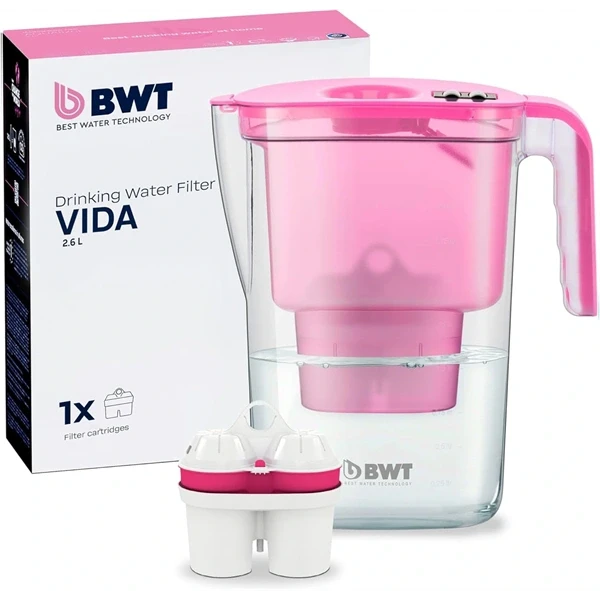 BWT Vida Maual 125258571 2,6l pink vízszűrő kancsó