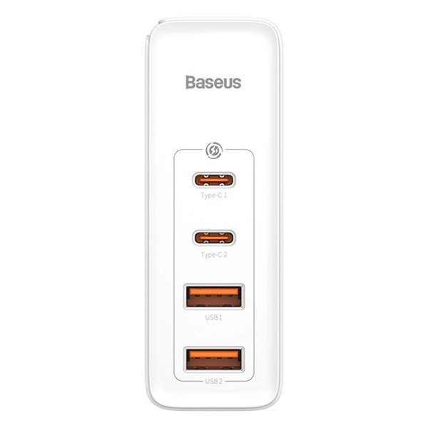 Baseus CCGAN2P-L02 GaN2 Pro 100W 2xUSB/2xType-C 100W fehér hálózati töltő