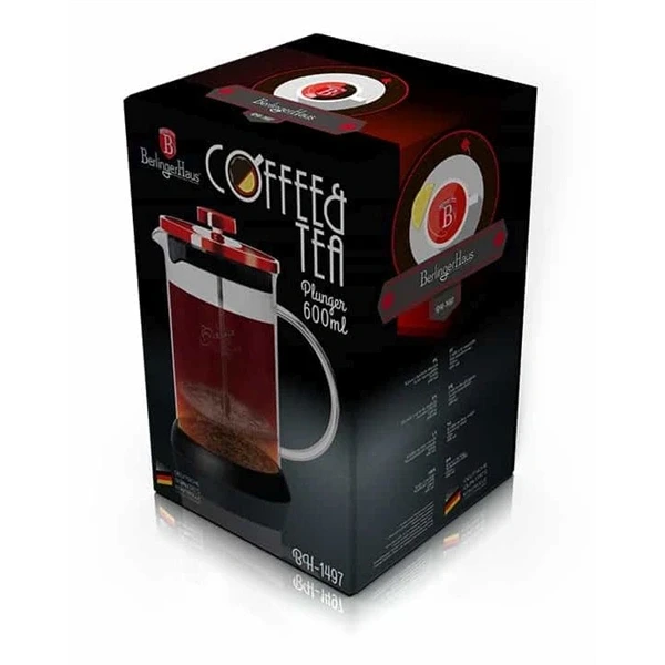 Berlinger Haus BH/1497 burgundi 600 ml kávé- és teafőző