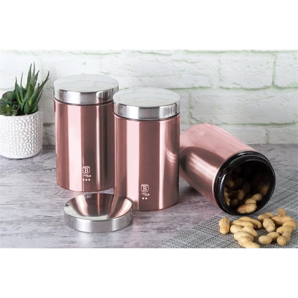 Berlinger Haus BH/6270 rózsaszín 3 részes tároló szett Berlinger Haus BH/6270 rózsaszín 3 részes tároló szett