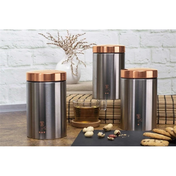 Berlinger Haus BH/6273 szürke 3 részes tároló szett