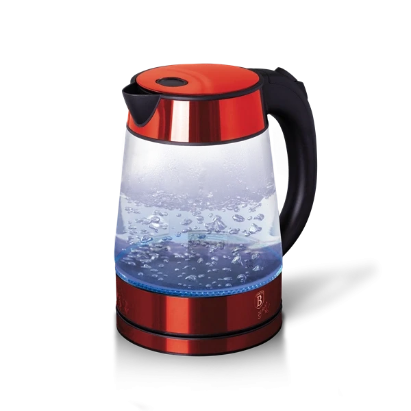 Berlinger Haus BH/9120 1,7L-es burgundi üveg vízforraló