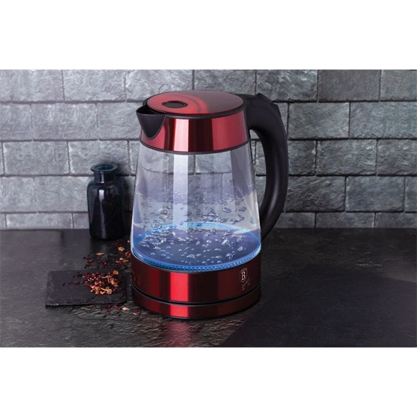 Berlinger Haus BH/9120 1,7L-es burgundi üveg vízforraló