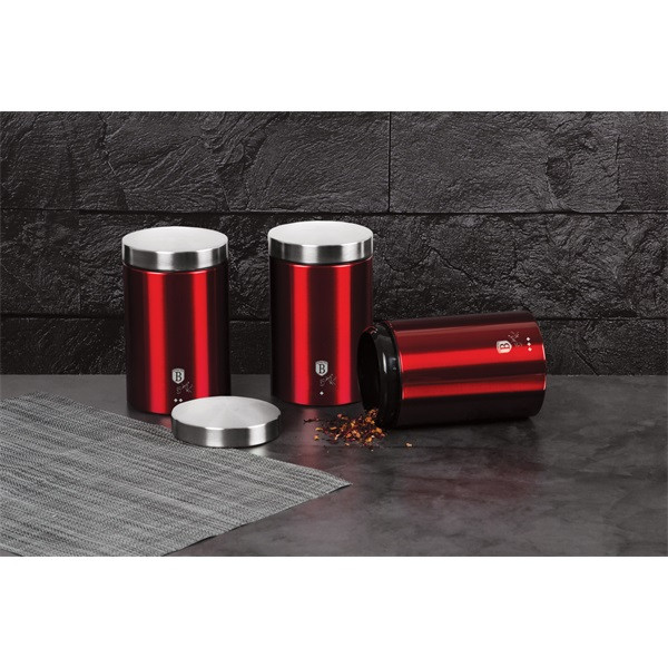 Berlinger Haus BH/1343 burgundy 3 részes tároló szett