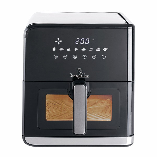 Berlinger Haus BH/9470 7,5 L fekete- ezüst forrólevegős sütő Berlinger Haus BH/9470 7,5 L fekete- ezüst forrólevegős sütő