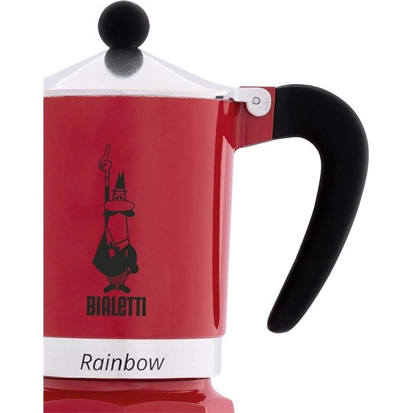 Bialetti Rainbow piros 6 személyes kotyogós kávéfőző Bialetti Rainbow piros 6 személyes kotyogós kávéfőző