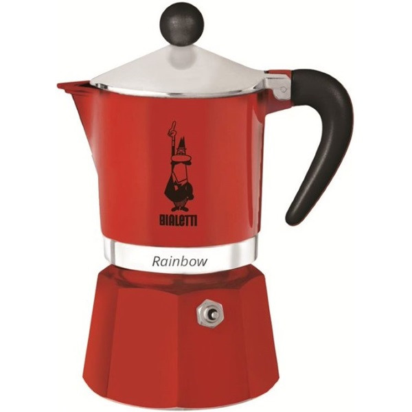 Bialetti Rainbow piros 6 személyes kotyogós kávéfőző Bialetti Rainbow piros 6 személyes kotyogós kávéfőző