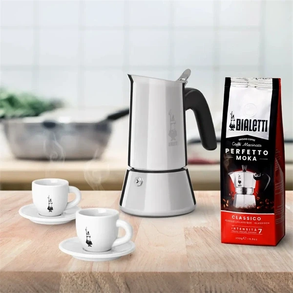 Bialetti Venus 7256/CN inox 10 személyes indukciós kotyogós kávéfőző Bialetti Venus 7256/CN inox 10 személyes indukciós kotyogós kávéfőző