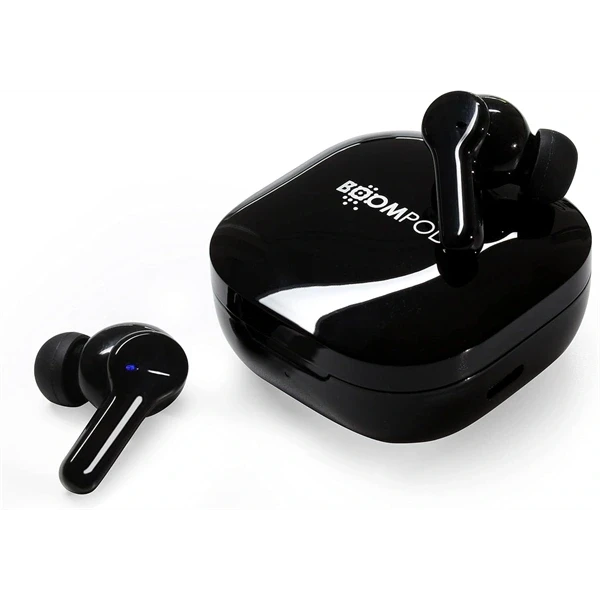 Boompods Compact Buds True Wireless Bluetooth fekete fülhallgató