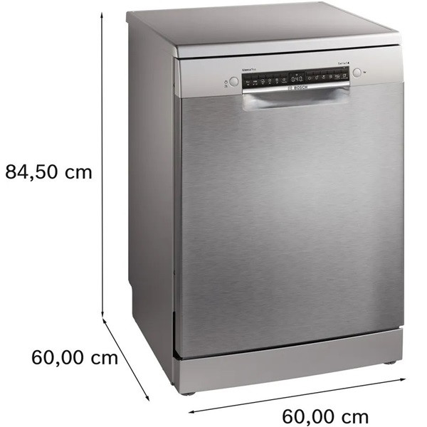 Bosch SMS4ECI26E inox, szabadonálló, programok száma:6, 14 terítékes mosogatógép Bosch SMS4ECI26E inox, szabadonálló, programok száma:6, 14 terítékes mosogatógép